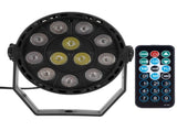 12LED Chips Spotlight RGB Sound Control Stage Light with Remote Control for Party KTV V1294-YM0901-3119200161711