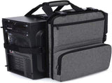 Desktop Computer Case Belt Holder with Pockets for Keyboard, Cable, Headphone, Ideal for V1366-AZ2-W-03889