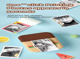 Kids Instant Print Camera with 32GB SD Card & 3 Paper Rolls - Retro Thermal Digital Camera & Video V888-ELOSUNG41852