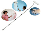 9 Inch Paint Roller Set with 170cm 4 Section Stainless Steel Extension Pole - 3 Roller Covers for V888-ELOSUNG57258