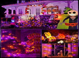 Solar String Lights Outdoor Waterproof, LED Outdoor Light Solar Fairy Lights with 8 Lighting V1107-124-53151-ORA4