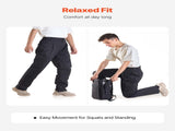 FR Pants for Men, 100% Cotton, Flame-Resistant Cargo Pants with Multi-Pockets and Elastic Waist, V952-HJZRKZCMHSMMZRHQG001V0