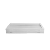 Wooden Pet Gate Dog Fence Retractable White 600x 3MM PT1060-4-WH