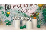 5PCS Round Plinth Cylinder Display Stand Pedestal Wedding Party Shop Display AU V201-CYL0005WH8AU
