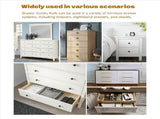 4X Metal Drawer Slide for Various Dressers and Nightstands, Drawer Track and Rail Kit with Metal V1370-AZ4-10017