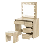 Levede Dressing Table Stool Set Makeup Mirror Led VM1014-OA