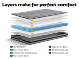 Giselle Bedding 22cm Mattress Medium Firm King Single MATTRESS-TT22-KS