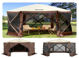 Pop-up Camping Gazebo Camping Canopy Shelter 6 Sided 10' x 10' Sun Shade V952-MZY610FT10FT67P5KV0