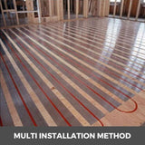 PEX Heat Transfer 200 pcs Box Radiant Heat Transfer 4 ft Aluminum PEX Heat Transfer V952-DBCND4FTPEX200PCSV0