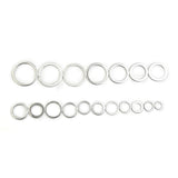 18Sizes 450Pcs Car Engine Oil Drains Plug Aluminum Washer Gasket Nut Bolt Set Sealing Ring O Rings V1189-LWWAL-20260327-04172