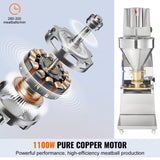 Commercial Meatball Forming Machine, 280 PCs/min Automatic Meatball Maker, 1100W Electric Fish Beef V952-RWJ11KWRWCX0MIGN3V3