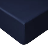 Accessorize Navy Bamboo Cotton Mega Fitted Sheet 50cm Wall Queen V442-HIN-FITTEDS-BAMBOOCOTTON50CM-NAVY-QS