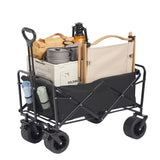 VEVOR Collapsible Wagon, 3 cu.ft Beach Wagon Cart with All-Terrain Wheels, Heavy Duty V952-ZDHYBXSSTCHSFRW7MV0