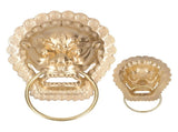 Antique Door Knocker Handle Brass Double Door Handle for Wooden Courtyard Side Door V1294-YM0901-3114210089211