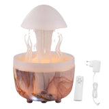 Rotating Raindrop Humidifier 300ml Essential Oil Diffuser with Remote Control 7 Color Light 4H 6H 8H V1294-YM0901-3113240348113
