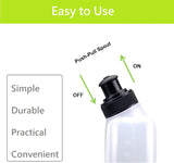 Running Belt Water Bottles 2 Pack Small Running Bidon with One-Handed Slide Lid Perfect Fit 100% V1258-DP02-BOL-303