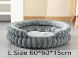 Detachable Notch Style Round Bed, All Season Thick Cushion Nest, Moisture Proof Household V1221-XM-LB2828-GM115