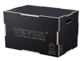 3 in 1 Plyometric Jump Box, 24/20/16 Inch Wooden Plyo Box, Platform & Jumping Agility Box, Anti-Slip V952-SHYTX242016YZO8I2V0