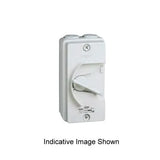 Hager Isolating Switch Surface Mounting Weatherproof 2P 20A 250V Grey IP66 JG220IN V1202-V1-HAGJG220IN