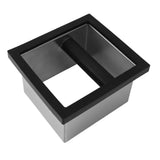 Coffee Knock Box Bottomless Stainless Steel Coffee Ground Knock Bin for Home Cafe Restaurant V1294-YM0901-3118240117111