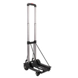 Folding Hand Truck Aluminum Alloy 4 Wheels 40kg Load Dolly Cart for Shopping Luggage V1294-YM0901-3111240231111