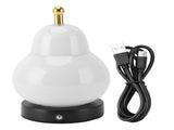 Pear Gourd Table Lamp Touch Control Stepless Dimmable 3 Light Modes Cordless Rechargeable Desk Lamp V1294-YM0901-3119240084911