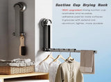 Wall drying rack Foldable, aluminium, vacuum suction cup V1188-MS101-00770-1