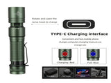 powerful rechargeable magnetic outdoor lighting, long-range V1102-124-74568-BLK-12W