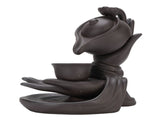 Incense Holder Creative Purple Sand Relaxing Backflow Incense Holder for Spa Yoga Meditation V1294-YM0901-3117250010511