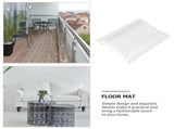 Transparent Chair Mat Waterproof Wear Resistant for Home 3Pcs V1369-AZ3-W-20840