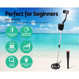 Metal Detector 180MM Deep Sensitive Waterproof Pinpointer Treasure Hunter Black MDETECTOR-C-2007-GC1066