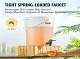 Beverage Dispenser, 5 Gallon Drink Dispensers for Parties, Plastic Juice Dispenser with Spigot and V952-YLFPQSLFPQWDWXXWHV0