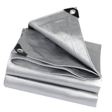 Durable Tarp, Plated Silver, Water-Resistant and Sunproof for Outdoor Activities V1369-AZ3-W-13209