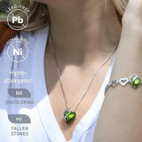 Infinity Love Heart Necklace, Birthstone Necklace for Women, Jewelry for Women with Healing V1164-325782
