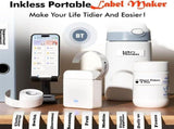 3 Rolls Bluetooth Thermal Label Printer, Portable Wireless Sticker Maker with Smart APP 40 Fonts for V1237-ZY-924-096