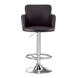 Artiss 2x Leather Bar Stools Swivel Adjustable Gas Lift PU Counter Chairs Brown BA-K-7200-BRX2