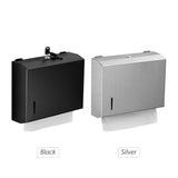 Paper Towel Dispenser Wall Mounted Drilling Paper Towel Holder Dispenser Stainless Steel Bathroom V1294-YM0901-H34347S