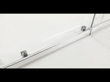 155-170cm Adjustable Wall to Wall Sliding Glass Shower Door in Chrome V63-847081