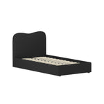 Artiss Bed Frame King Single Size Boucle DARA BFRAME-H-DARA-KS-BK-ABC