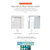 Smart WiFi Door Sensor Alarm System with Remote App Control, 2.4GHz Network, Suitable for 100 V1366-AZ2-W-26246