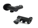 Matt Black Brass Hand Shower Bracket Swivel Holder Wall Elbow Connector Water Inlet Kit V1233-S017B2