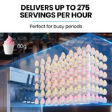 POLYCOOL Benchtop Soft Serve Ice Cream Machine, 3 Flavours, 2Twist, Frozen Yoghurt, Acai Maker, V219-ICMIMCPC263A