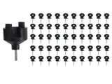 50Pcs Electric Fence Insulator Screw in Insulator Fence Ring Post Wood Post Insulator with Insulator V1294-YM0703-3111230084411
