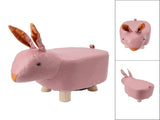 Cute Animal Footstool with Soft Padded Cushion and Prevent Slip Feet Small Footrest Stools for Kids V1294-YM0703-3116230004212