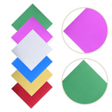 Multi Color Mirror Paper Foil Sheets Easy Fold Metallic Cardstock for Origami Crafts V1369-AZ3-W-14507