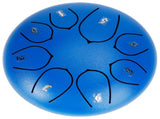 6in Tongue Drum 8Tones Ethereal Hand Pan Drums with Drumstick Percussion InstrumentBlue V1294-YM0721-3117200192311