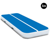 Powertrain 3m x 1m Air Track Inflatable Gymnastics Mat - Blue White IFM-0301-BUWH