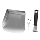 stainless steel food shovel, anti-scald BBQ shovel, wide pizza lifter, fry scoop, kitchen V1102-114-82125-SLR-2PCS