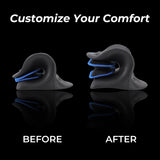 Adjustable Airbag Neck Stretcher Ergonomic Cervical Traction Pillow with 8 Massage Points for Neck V1107-CS-QNJBLSQ