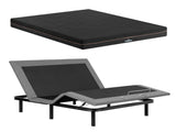 Artiss Double size bed frame with Giselle Bedding Double Mattress, adjustable bed Base Combo for EAB-8183-SHADOW-18-D